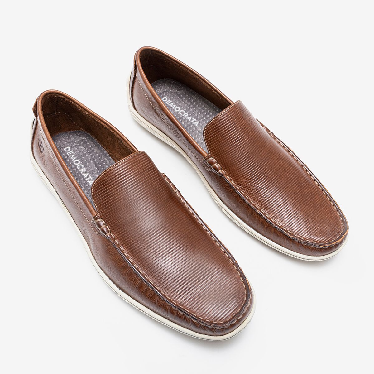 Mocassim Couro Metropolitan Malta Conhaque