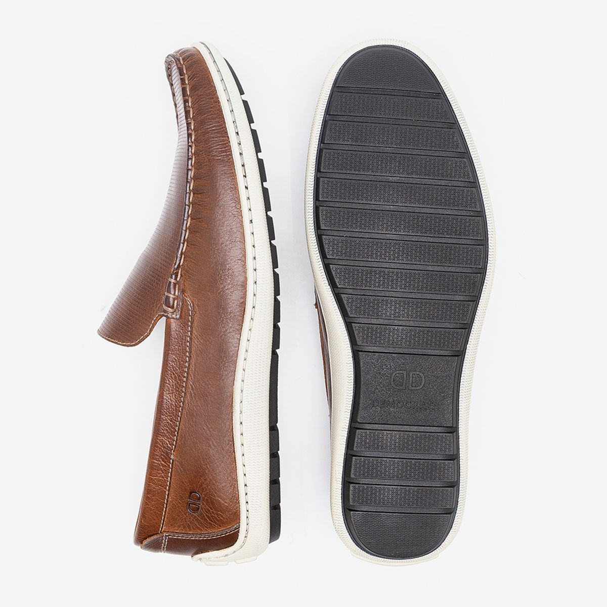 Mocassim Couro Metropolitan Malta Conhaque