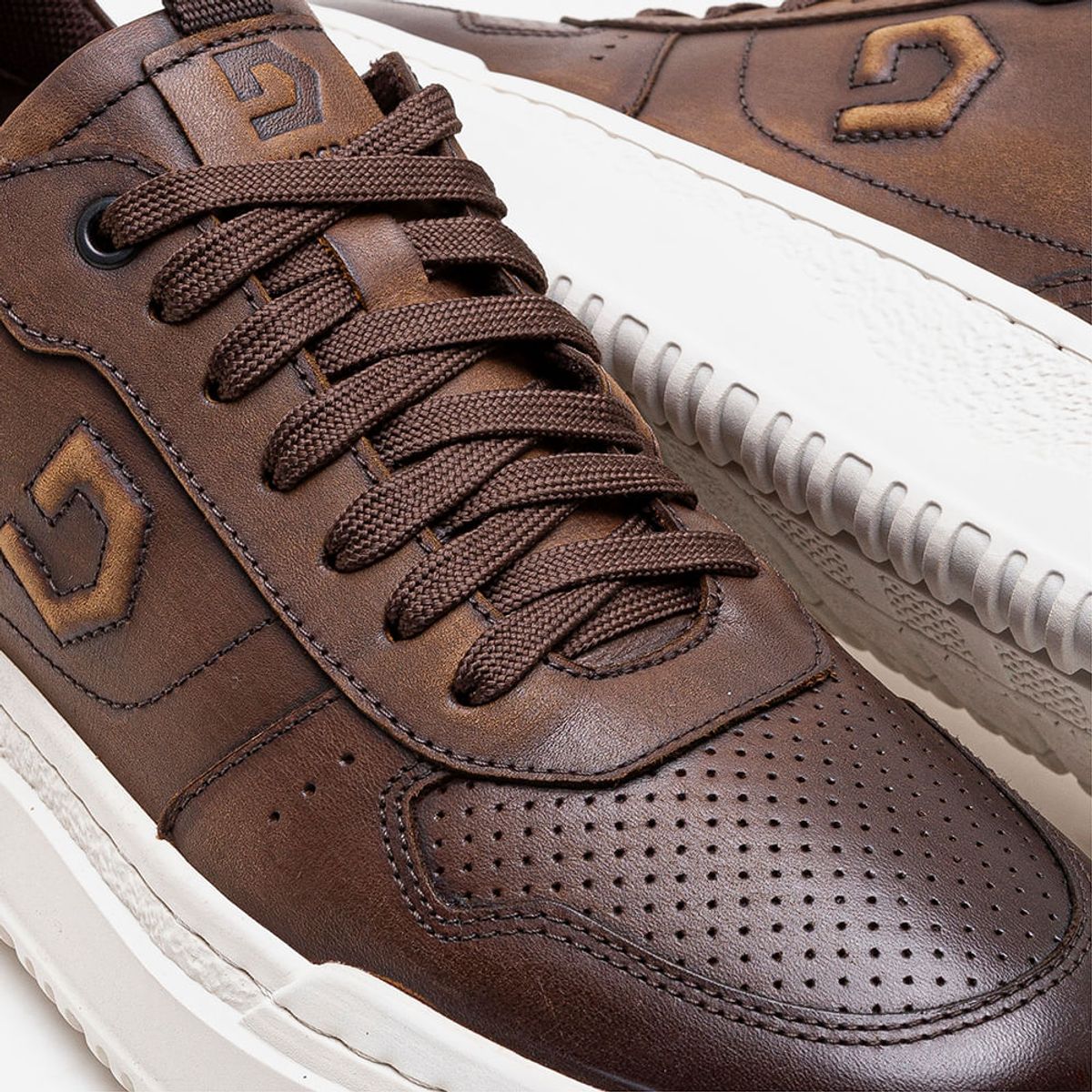 Tênis Denim Block Marrom