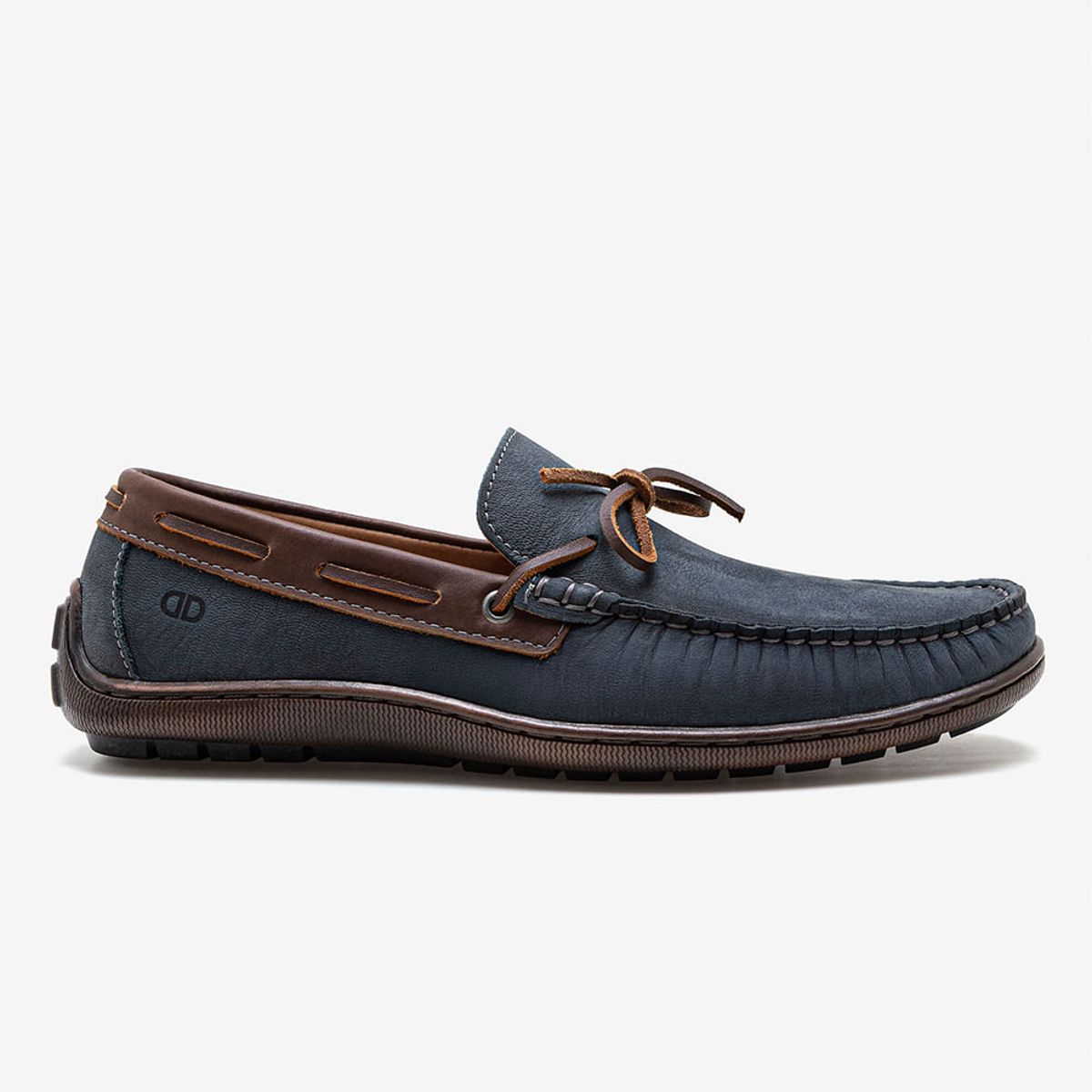 Mocassim Masculino Couro Malibu Azul