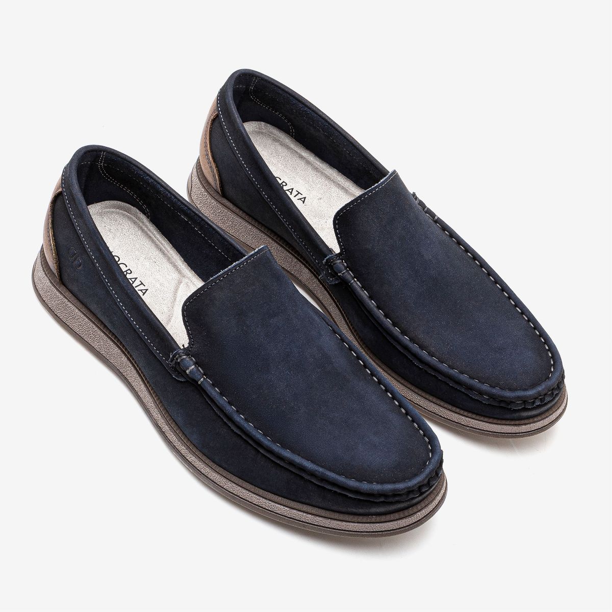 Mocassim Masculino Couro Nash Azul