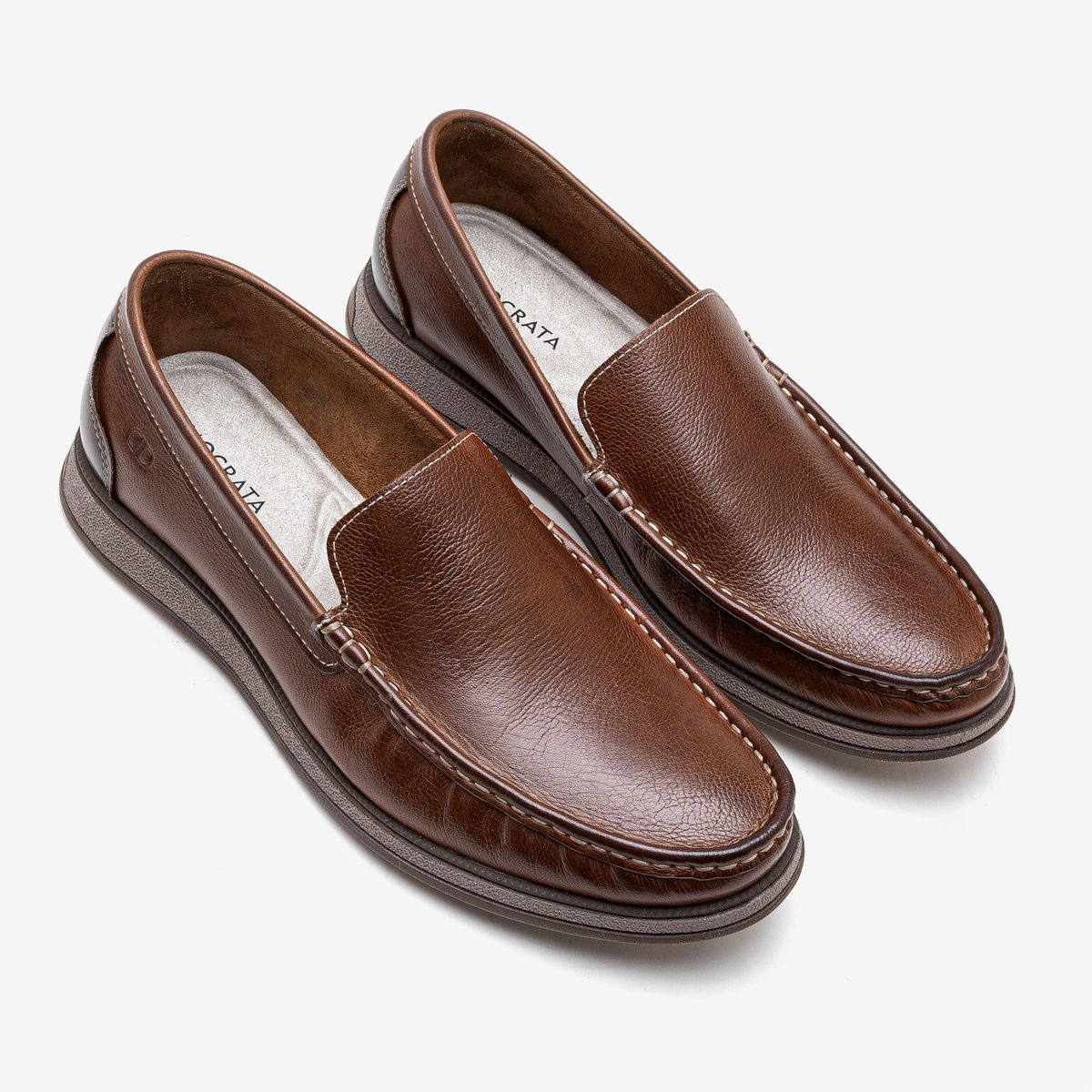 Mocassim Masculino Couro Nash Marrom