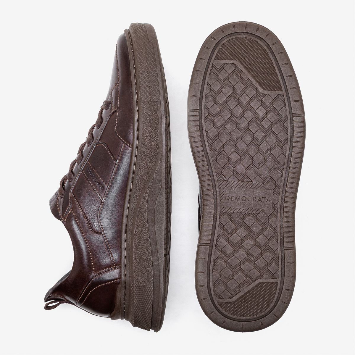 Tênis Masculino Pace Calce Fácil Marrom