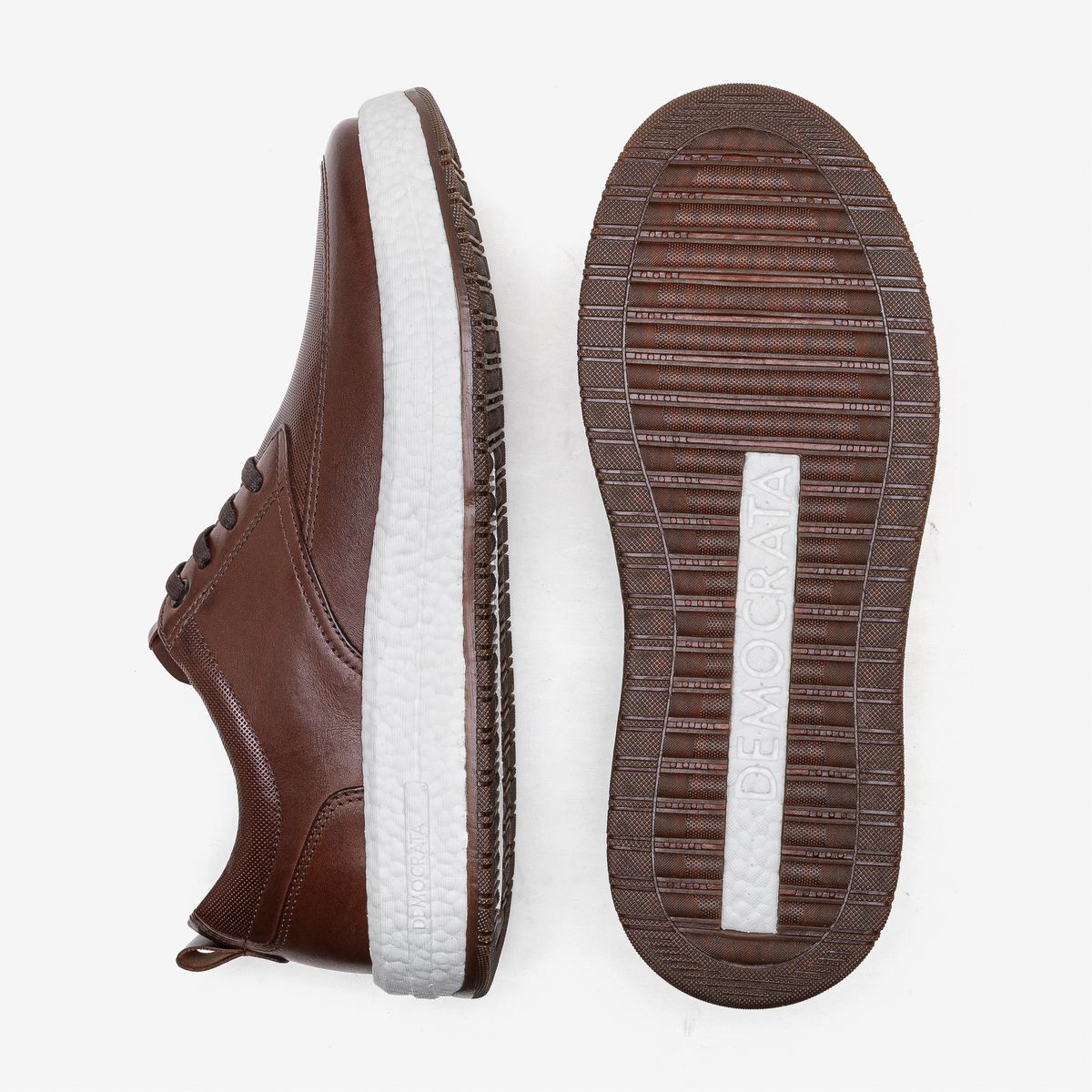 Tênis Masculino Drake Couro Pulse Marrom