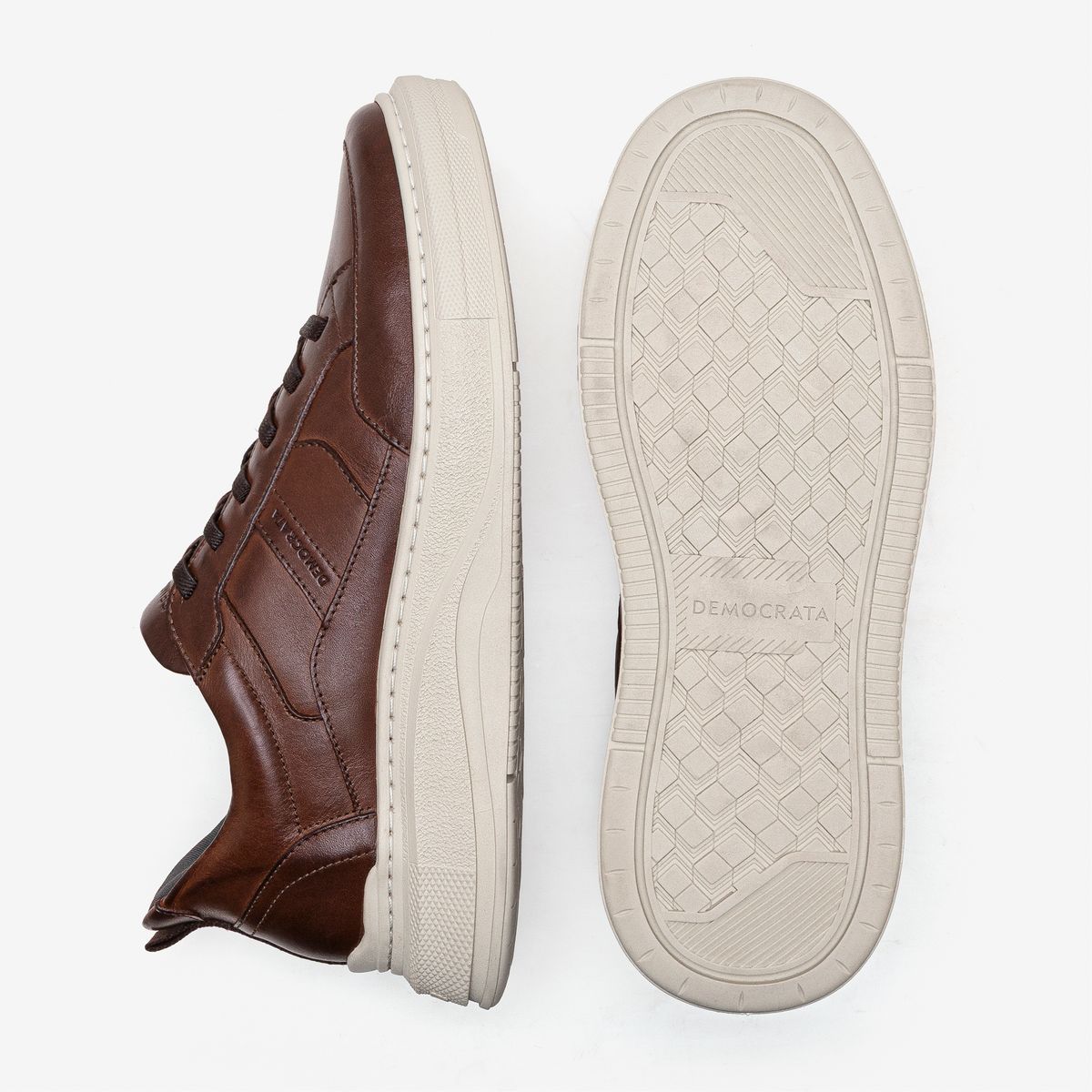 Tênis Masculino Calce Fácil Pace Marrom