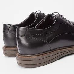 Sapato Casual Democrata Couro Preto