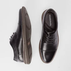Sapato Casual Democrata Couro Preto