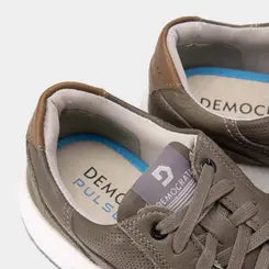 Tenis Casual Democrata Couro Drake Pulse Grafite