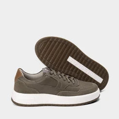 Tenis Casual Democrata Couro Drake Pulse Grafite