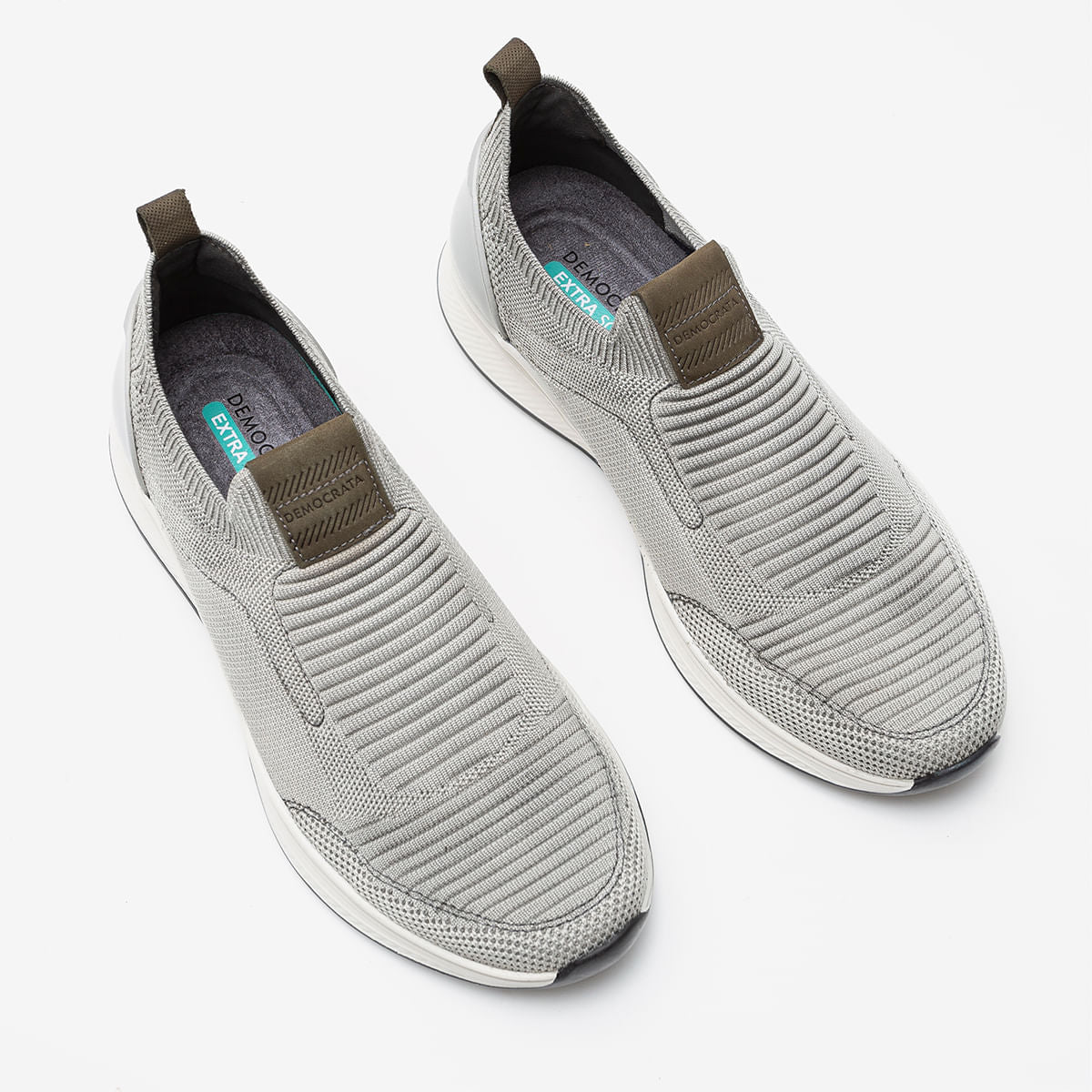 Sapatênis Knit Smart Comfort Journey Extra Soft Cinza