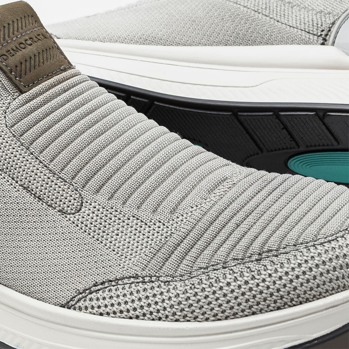 Sapatênis Knit Smart Comfort Journey Extra Soft Cinza