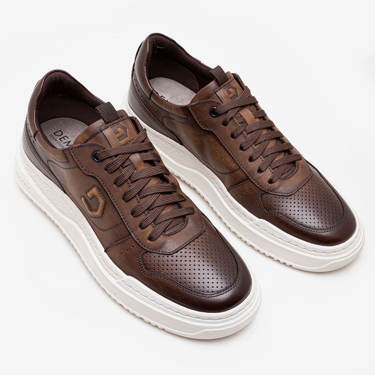 Tênis Denim Block Marrom