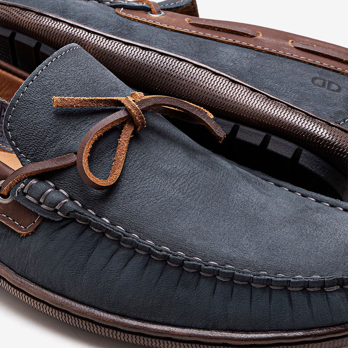 Mocassim Masculino Couro Malibu Azul