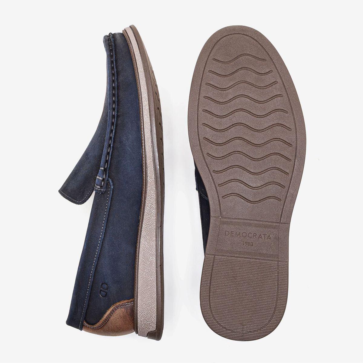 Mocassim Masculino Couro Nash Azul