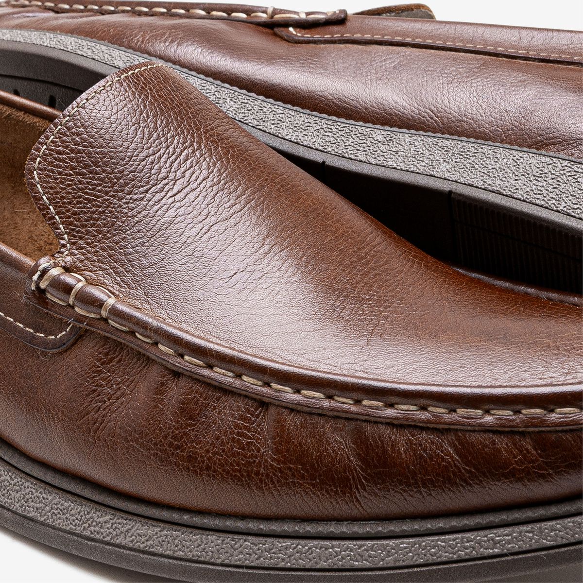 Mocassim Masculino Couro Nash Marrom