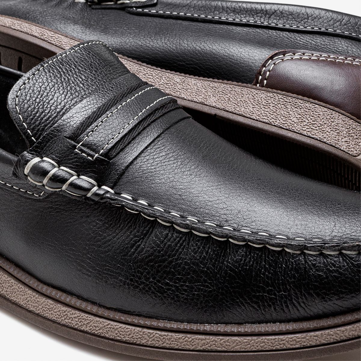 Mocassim Masculino Couro Nash Preto