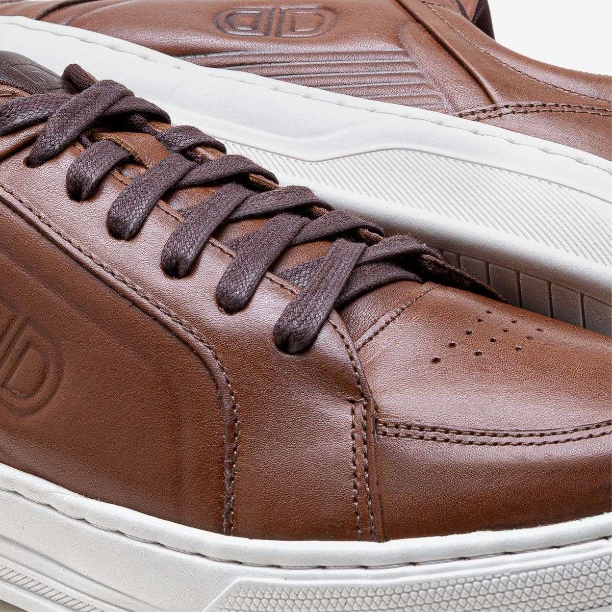 Tênis Masculino Bold Couro Marrom