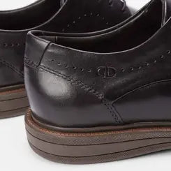 Sapato Casual Democrata Couro Preto